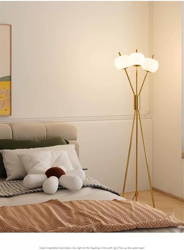 Nordic Modern Floor Lamp Fashion Luxury Family Iiving Room Bedroom Study Villa Hotel LED Creativity Decorative Standing Light (Style 92)