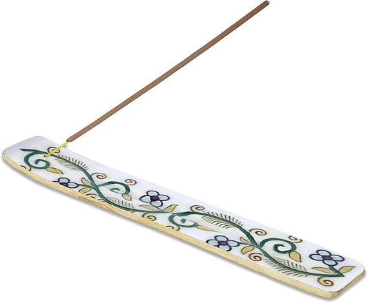 Yajna Traditional-Handmade-Incense-Stick-Holder Wooden-Burner-Ash-Catcher-Stand for-Aromatherapy-Meditation-Yoga (Inner Peace) 10 Inches, Pack of 2