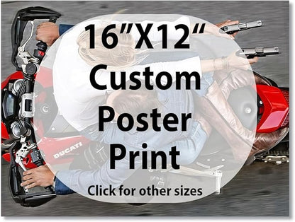 JIMUJIA Custom Canvas Art Print 16"x12" - Unframed Artwork, Personalized Wall Decor, Customizable Photo, Custom Portrait, Office, Living Room, Bedroom Wall Art(16×12in,Unframe)