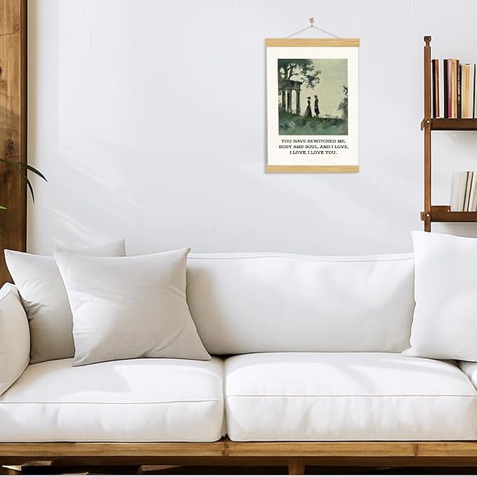 YGSDZY Romantic Canvas Poster, You Have Bewitched Me Poster, Love Posters, Home Decor, Couple Bedroom Decors, Movie Decor Art, Elizabeth Bennett Mr Darcy Quote Posters 11.8 * 15.7