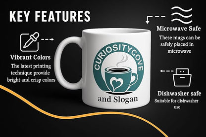 Personalized Coffee Mug | Custom Photo, Text, or Logo Cup (11oz, Pink Rim, Inner, and Handle) |Dishwasher & Microwave Safe |Unique Gift for Men & Women –Taza Personalizada