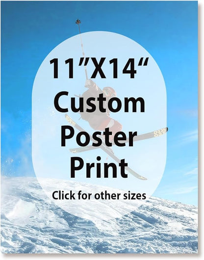 JIMUJIA Custom Canvas Art Print 11"x14" - Unframed Artwork, Personalized Wall Decor, Customizable Photo, Custom Portrait, Office, Living Room, Bedroom Wall Art(11×14in,Unframe)
