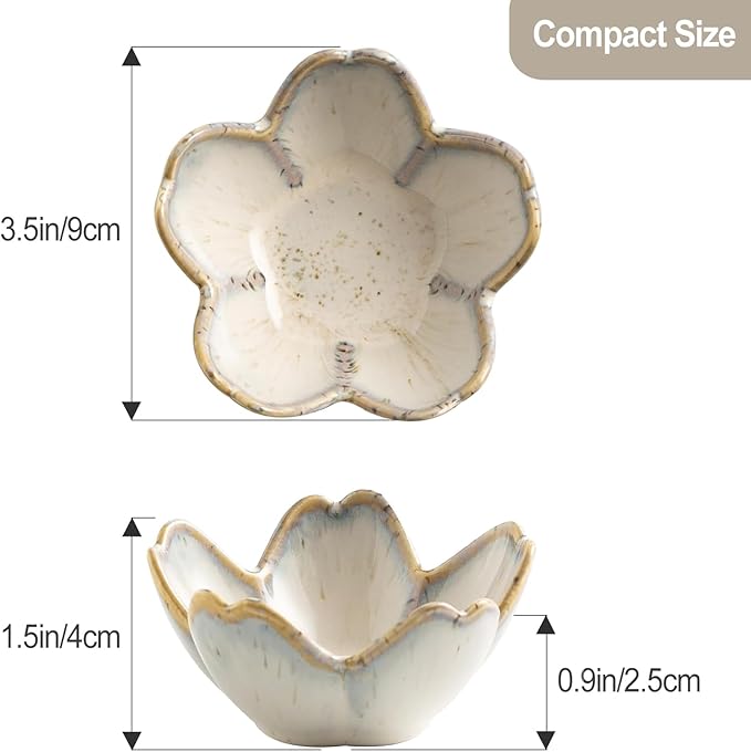 Stone Gray Flower Ceramic Jewelry Tray Bride Ring Dish, Cute Trinket Bowl Jewelry Holder for Vanity/Bathroom/Nightstand Aesthetic Room Decor, Women’s Gift for Christmas/Birthday/Wedding/Housewarming