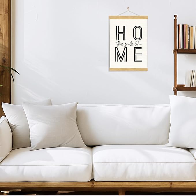 YGSDZY Home Canvas Poster, This Feels Like Home Poster, Canvas Hanging Posters for Door, Sweet House Decor for Front Door Porch Entryway, Living Room Decor, Housewarming Gift 11.8 * 15.7