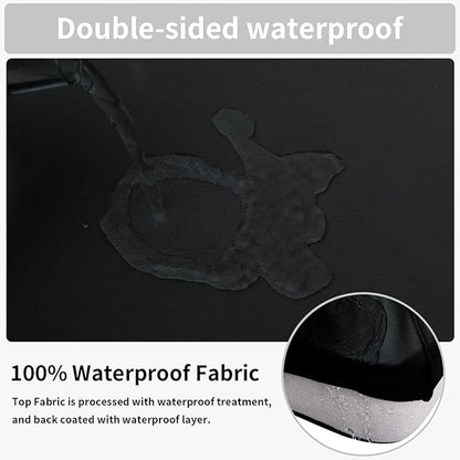 Easy-Going 100% Waterproof Chair Sofa Seat Cushion Slipcovers Couch Cushion Cover Stretch Furniture Protector for Kids, Pets (Chair Cushion, Black)
