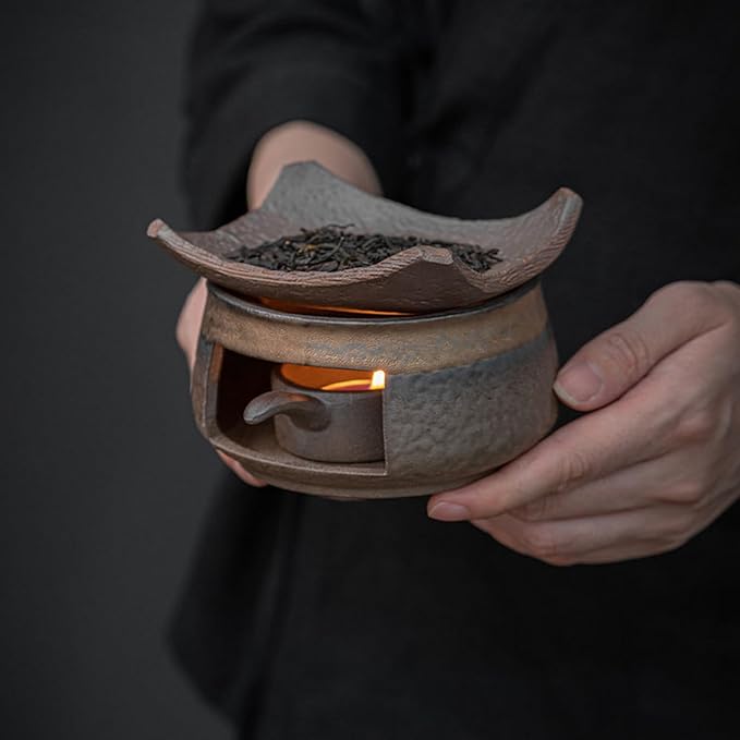 Cedar and Zen Burner，Ceramic Aromatherapy Diffuser，Essential Oil Burner，for Home Fragrance,Meditation,Relaxation & Bedroom Decor (1 Pcs)