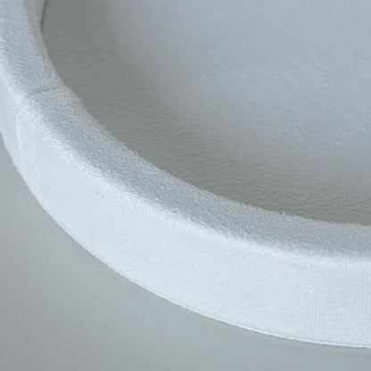 COLLECTIVE HOME - Velvet Jewelry Tray, 6" Monogrammed Jewelry Dish, Smooth Velour Display Dish for Rings, Earrings, Necklaces, Makeup, Personalized Gifts for Women (White-j)