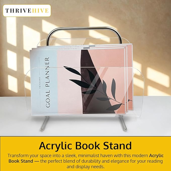 Acrylic Book Holder Stand Megazine Display Holder