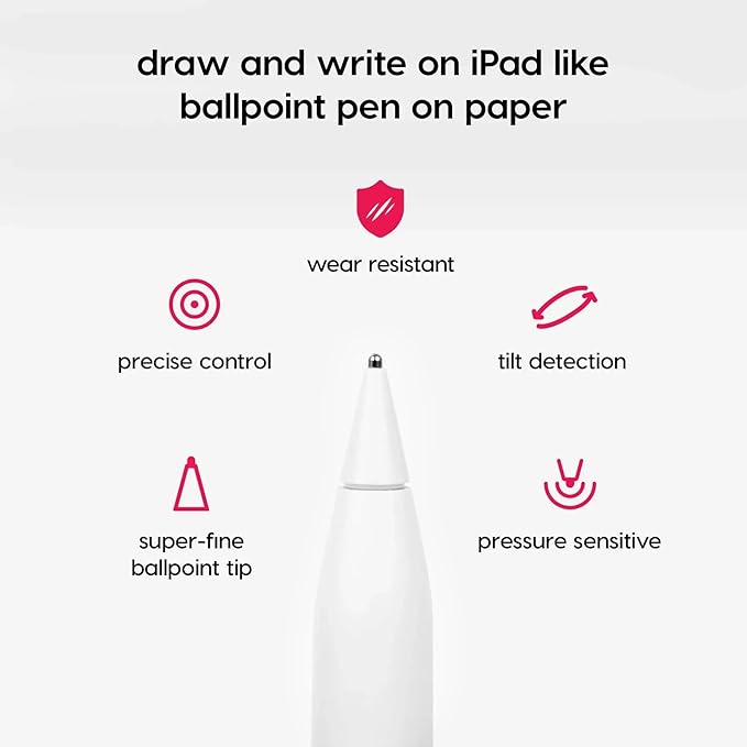 Astropad Rock Paper Pencil v3.0 (2025) – Paper Screen Protector for iPad Pro 13″ (M4, M5) & iPad Air 13″ (M2/M3) + 2 Apple Pencil Tip Replacements – Compatible with Pencil 1/2 & Pencil Pro