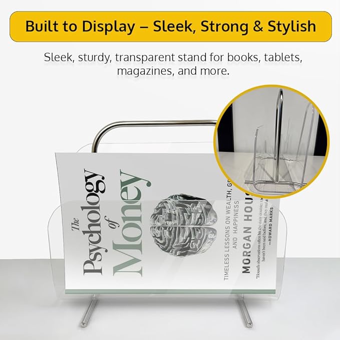 Acrylic Book Holder Stand Megazine Display Holder