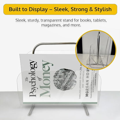 Acrylic Book Holder Stand Megazine Display Holder