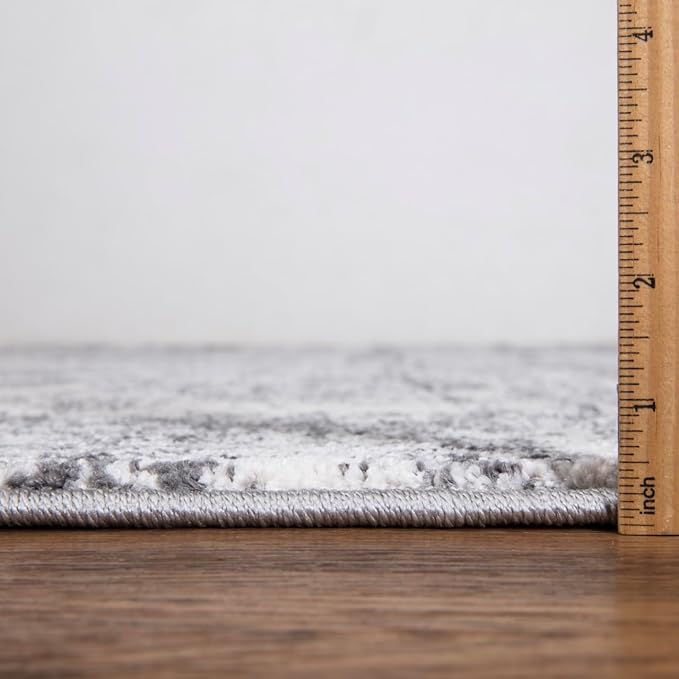 Keen Home Design Area Rugs - 2x3 Non-Shedding, Abstract Rugs for Kitchen, Living Room, Bedroom, Dining Room, Entryway - Size: 2' x 3', Abstract Cream/Grey
