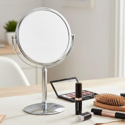 Small 5X Magnifying Mirror - 5.5" Makeup Mirror in Chrome Finish - Model MC105C
