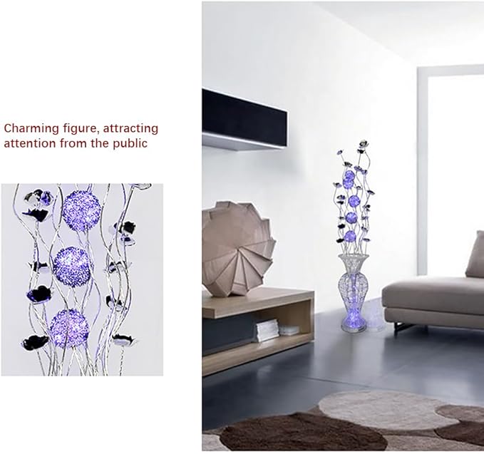 Nordic Modern Flower Floor Lamp Fashion Art Living Room Sofa Bedroom Wedding LED Originality Decorative Standing Light (Style 10)