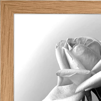 Americanflat 12x18 Poster Frame with Polished Plexiglass - Wide Picture Frames Made of Engineered Wood for Vertical or Horizontal Wall Display - Epic Collection - Dark Oak
