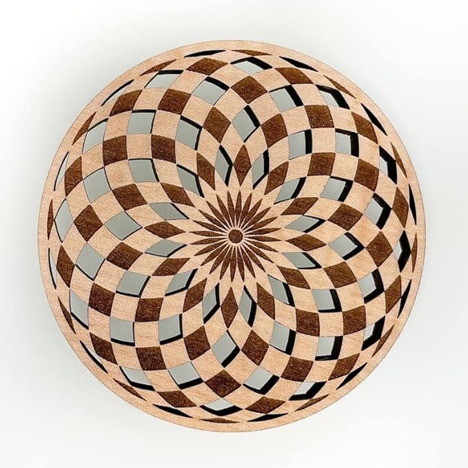 Geometric Wood Coasters Set of 4 - Laser Cut