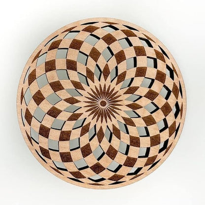 Geometric Wood Coasters Set of 4 - Laser Cut