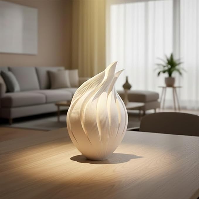 Flame Essence Decorative Vase,Tall Sculptural Modern Home Decor Accent for Dry Flowers,Artistic Tabletop Display for Living Room,Office,Bedroom