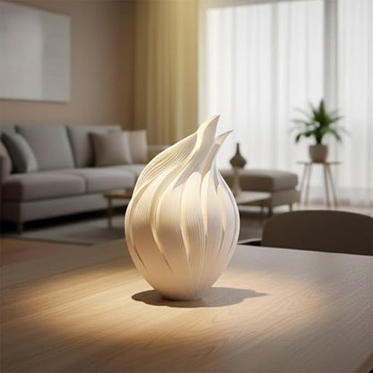 Flame Essence Decorative Vase,Tall Sculptural Modern Home Decor Accent for Dry Flowers,Artistic Tabletop Display for Living Room,Office,Bedroom