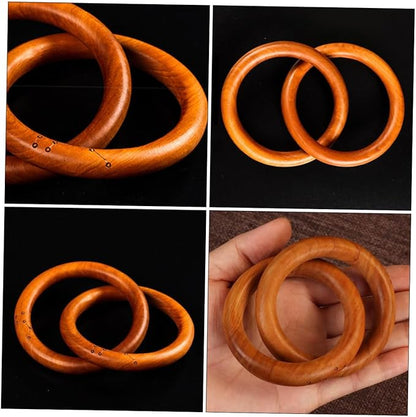 LIFKOME Wooden Link Chain Decor Minimalist Home Decor Jujube Wood Ornaments Bohemian Style