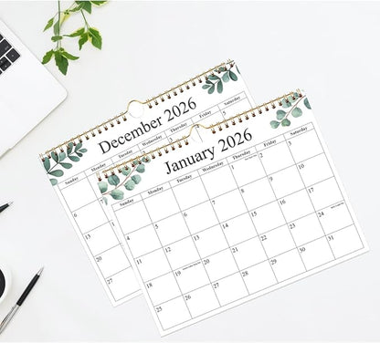 2026 Wall Calendar - Calendar 2026 from January 2026 - December 2026, 12 Months Calendar with Premium Paper, 8.5" x 11", Nature