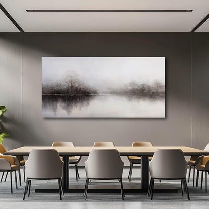 CHUDANHAO Abstract Tree Wall Art, 29x58 Inch, Framed Canvas Print, Perfect for Bedroom, Living Room, Dining Room