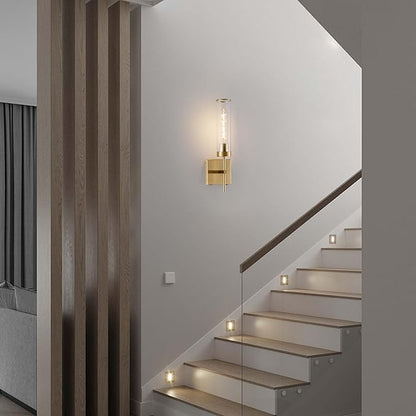 Wall Sconces,Gold Battery Operated Wall Sconce Dimmable Touch 3000K/6000K 2 Color Bulbs 8000mAh Fast Chargin Endurance 100 Hours with Remote Control Wireless Wall Lights for Bedroom Living Room