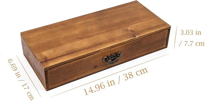 BONNY DODO Wooden Drawers Organizer Soild Desktop Drawer Storage Box Organizer With Drawers, Office Organization for Countertop Table To Store Mail, Phone, Suppliers, Glasses (Wood)