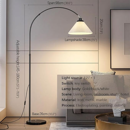 Nordic Modern Floor Lamp Fashion Luxury Family Iiving Room Bedroom Study Villa Hotel LED Creativity Decorative Standing Light (Style 2)