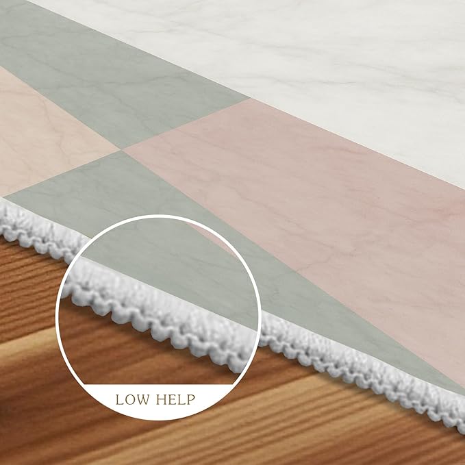 Modern Marble Rug - 6x8 Area Rug, Minimalist Marble Rugs, Abstract Luxury Dining Room Rugs, Washable & Non Slip Large Carpet Home Decor