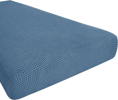 Hokway Couch Cushion Covers Stretch Cushion Covers Sofa Seat Cushion Slipcover Cushion Protector(DenimBlue, Medium)