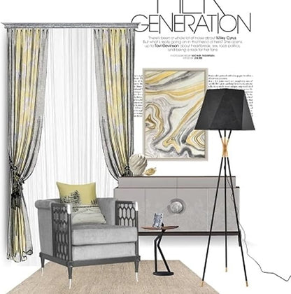 Nordic Modern Floor Lamp Fashion Luxury Family Iiving Room Bedroom Study Villa Hotel LED Creativity Decorative Standing Light (Style 76 H162CM)