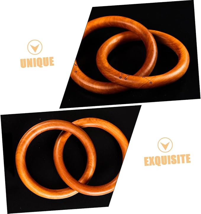 LIFKOME Wooden Link Chain Decor Minimalist Home Decor Jujube Wood Ornaments Bohemian Style