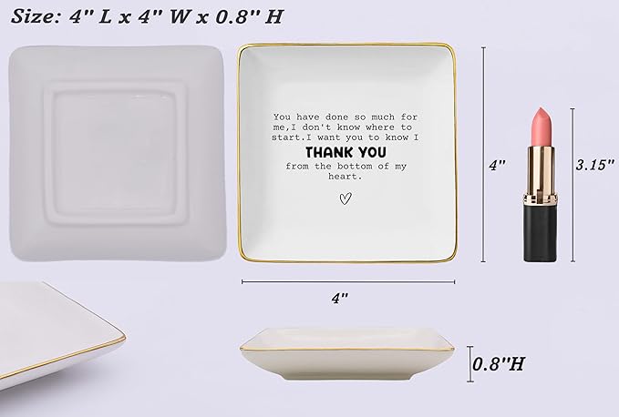 Gratitude Affirmation Recognition Thank You Gifts for Women-You Have Done So Much for Me-Appreciation Presents,Mother's Day Wedding Thanksgiving Christmas Gifts-Jewelry Tray Trinket Holder Ring Dish