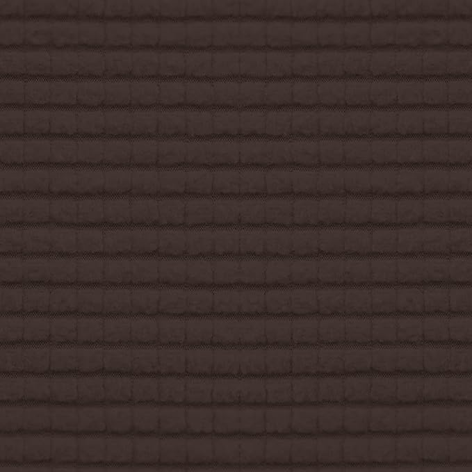 Easy-Going Stretch Individual Chair Couch Cushion Cover Sofa Cushion Furniture Protector Sofa slipcover Soft Flexibility with Elastic Bottom (3-Piece Sofa Cushion Cover, Chocolate)