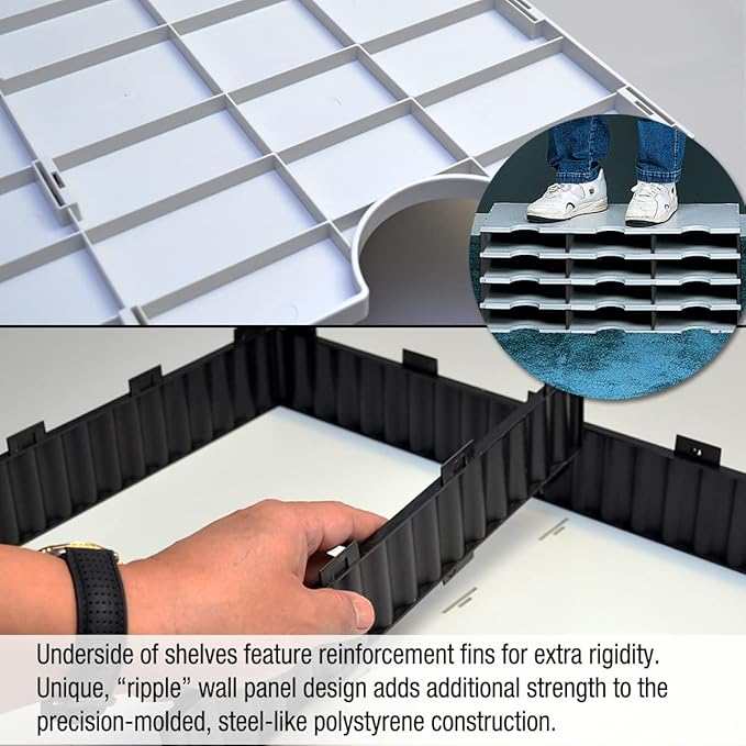 Desktop Organizer 12 Letter Tray Sorter Plus Riser Storage Base & 3 Supply Drawers - Ultimate Office TierDrop Desktop Organizer Stores All of Your Documents & Supplies in One Compact Modular System