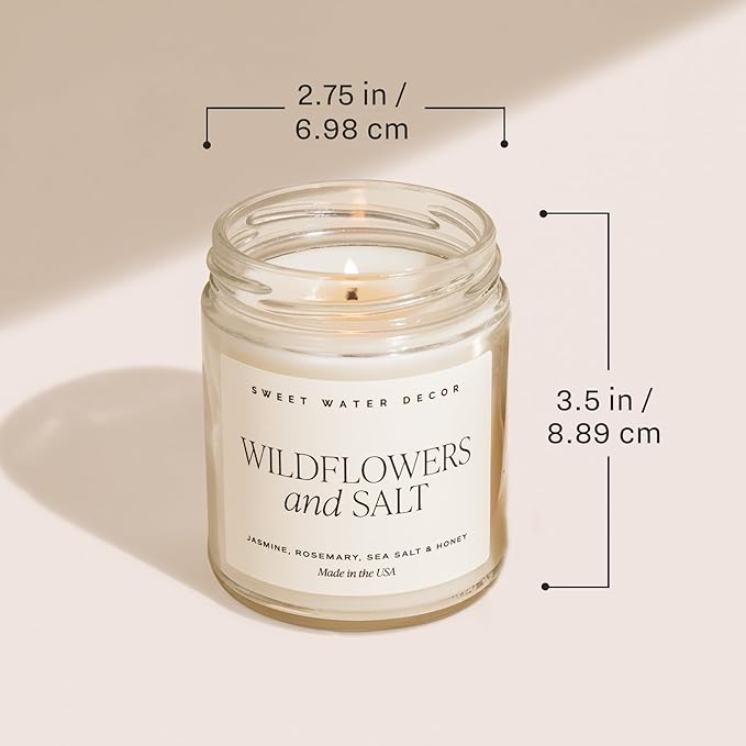 Sweet Water Decor Mango and Coconut Patterned Candle – Soy Candles with Pineapple, Mango, Orange, Peach – 40 Hour Burn – 9oz Clear Glass Jar – Ideal for Valentines Presents or Any Special Occasion