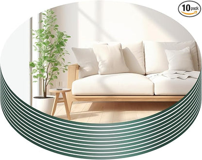 8" Acrylic Round Mirrors for Centerpieces, 10PCS Circle Mirror Centerpieces for Tables, Mirror Tiles for Wall Table Wedding Centerpiece Mirrors Plates for Candle Wedding Decorations DIY Craft