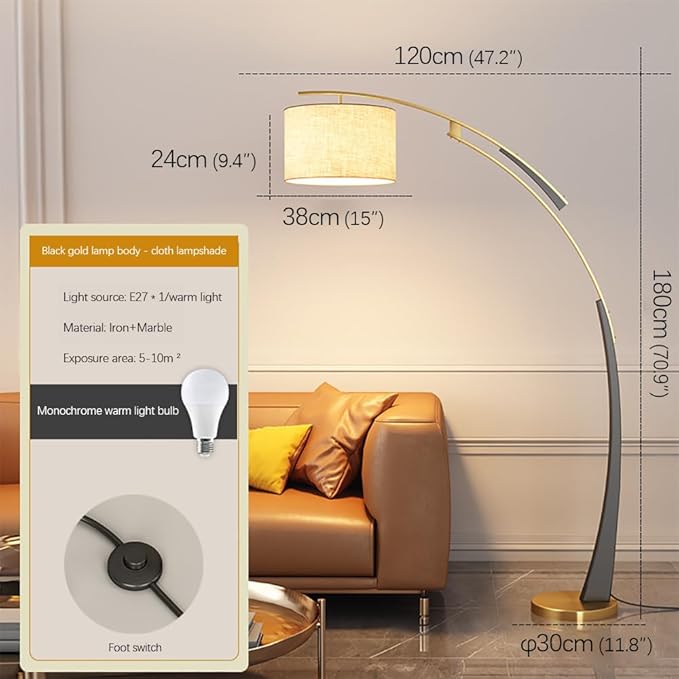 Nordic Modern Floor Lamp Fashion Luxury Family Iiving Room Bedroom Study Villa Hotel LED Creativity Decorative Standing Light (Style 25)