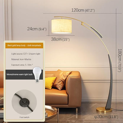 Nordic Modern Floor Lamp Fashion Luxury Family Iiving Room Bedroom Study Villa Hotel LED Creativity Decorative Standing Light (Style 25)