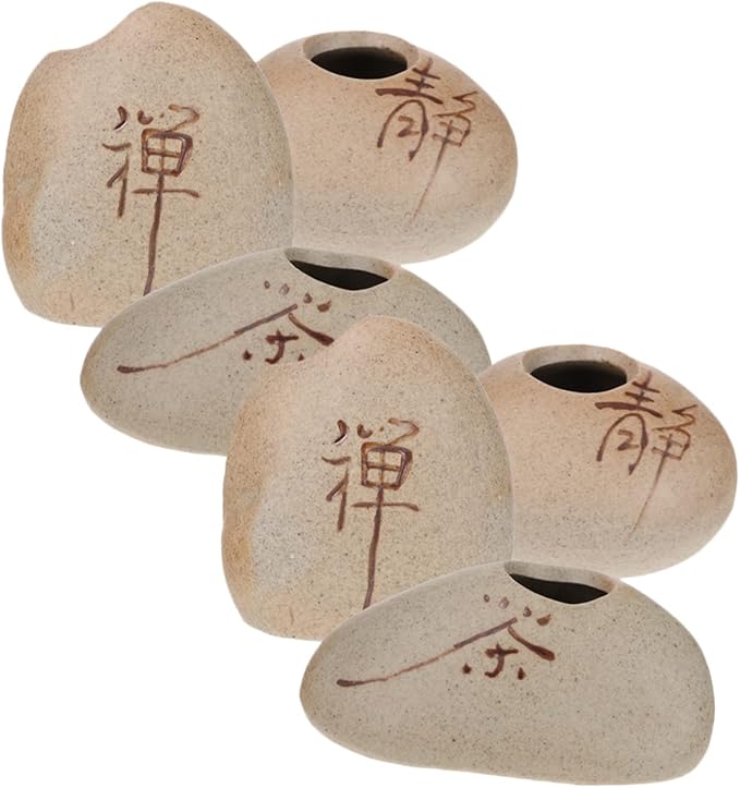6pcs Mini Ceramic Bud Vase Set Zen Style Small Flower Vases for Home Decor for Table Centerpieces for Water Plants and Floral Arrangements