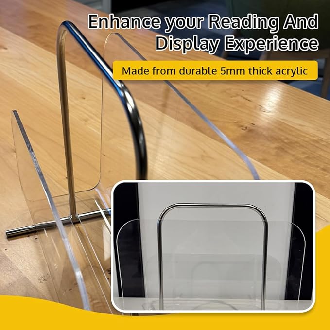 Acrylic Book Holder Stand Megazine Display Holder