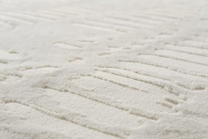 Revival Rugs Shell 7'10"x10' Washable Area Rug for Living Room Bedroom - 100% Recycled Oeko-TEX Certified, Medium Pile, Beige, Cream