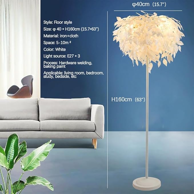Nordic Modern Floor Lamp Fashion Luxury Family Iiving Room Bedroom Study Villa Hotel LED Creativity Decorative Standing Light (Style 22)