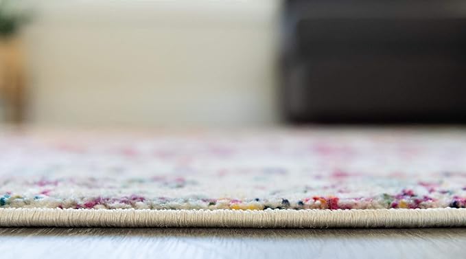 Rugs.com Arlington Collection Rug – 12 Ft Runner Multi Medium-Pile Rug Perfect for Hallways, Entryways