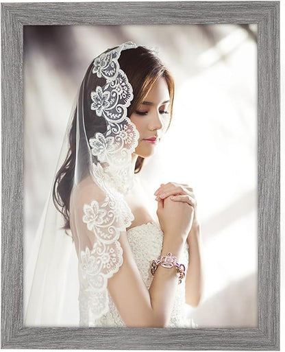 10x13 Frame Distressed Gray, Rustic 13x10 Picture Frame Grey, Art Pic Poster Frame, 10 by 13 Gallery Family Concert Portrait Photo Frame Anniversary/Birthday/Wedding/Thank you/Christmas Gift