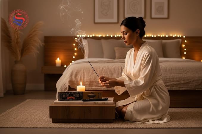 Satya Smudge Incense Stick – Hand-Rolled Indian Masala Incense for Meditation, Yoga & Spiritual Cleansing Pack of 6 (Smudge Superhit)