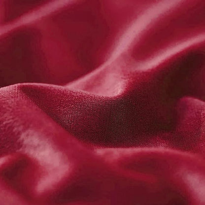 FY FIBER HOUSE Pack of 2 Velvet Throw Pillow Covers Christmas Decorative Square Pillowcase Soft Solid Cushion Case for Sofa/Couch Use, 16 x 16 Inch Red