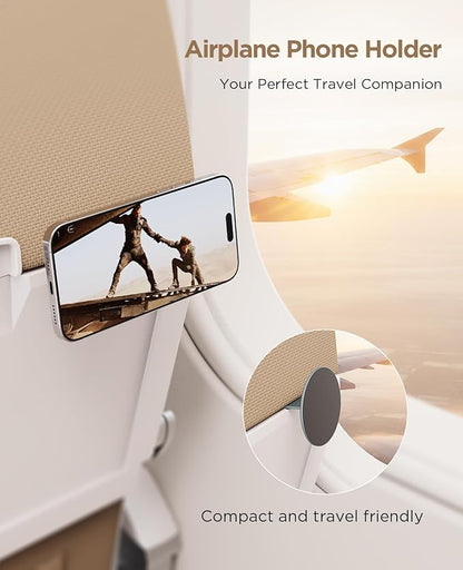 Magtame Magnetic Phone Stand Grip for Magsafe, Utral-Thin Snap-on Kickstand with Strong Magnetic Holder, 140° Adjustable for Hands-Free Travel, Work, Entertainment | Compatible with iPhone17-12, Black