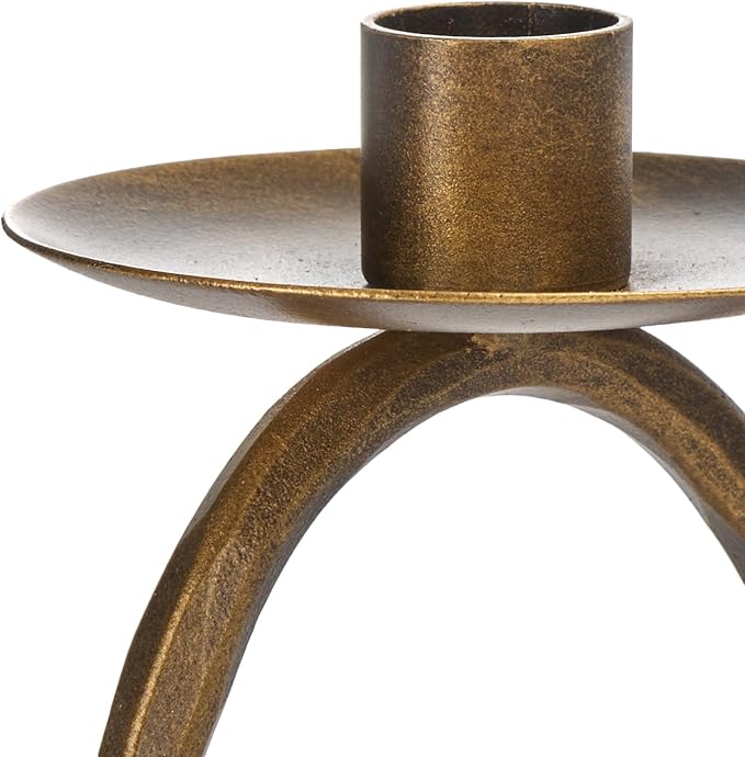 SAFAVIEH Home Collection Cian Brass Candleholder Centerpiece